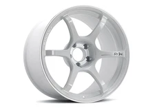 Advan RG-4 18x9 +35 5x114.3 Racing White Metallic & Ring Wheel