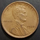 1920-P Lincoln Wheat Cent, No Mint Mark, Actual Coin Shown In Both Photos