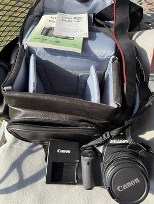 Canon EOS Rebel XSi 450D 12.2MP DSLR Digital Camera w/ EF-S 18-55 IS Lens W/bag