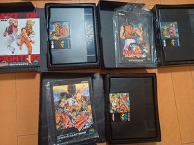 Neo Geo AES Games Lot 9 Titles Controller Pro x2 Memory Card Boxed Tested Japan