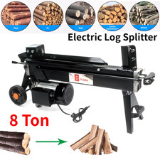 8 Ton Electric Log Splitter Hydraulic Fast Wood Timber Cutter Heavy-Duty UK PLUG