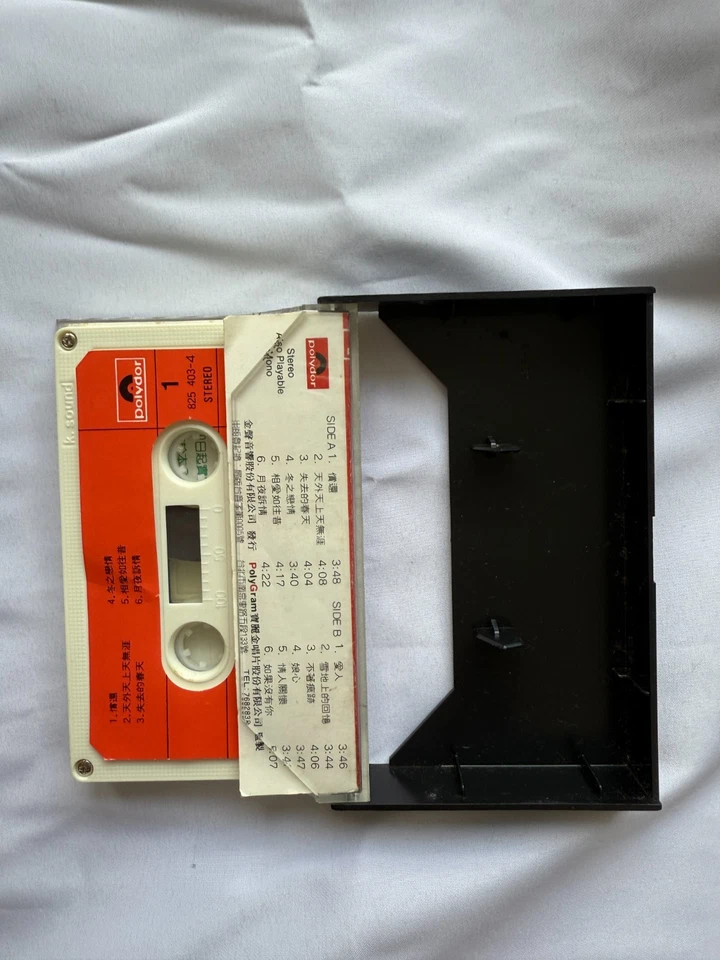 COA AUTOGRAPH TERESA TENG cassette tape JAPAN Signed ENKA 鄧麗君 OLD Foto 4 de 4