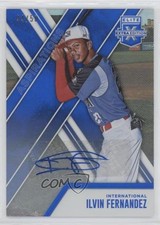 2017 Panini Elite Extra Edition Aspirations Blue 44/50 Ilvin Fernandez Auto v1x