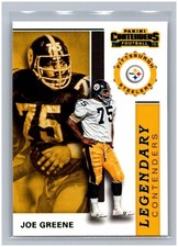 2019 Panini Contenders Joe Greene Legendary Green #LC-JG Insert Parallel NFL HOF