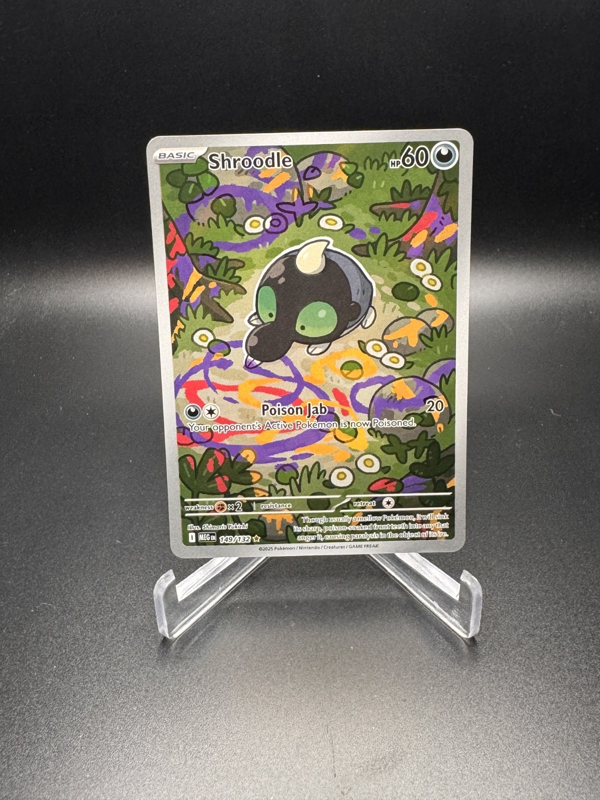 Shroodle 149/132 Illustration Rare - S&V Mega Evolution Base - Pokemon TCG NM