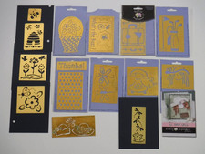 Lasting Impressions Brass Stencils Lot Golf Butterfly Flowers Bees Dragonfly