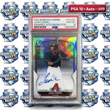 2023 Bowman Chrome - Prospect Autographs Juan Corniel #CPA-JCL Refractor /499...