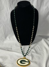 Authentic Green Bay Packers G Necklace Official NFL Licensed Bead Necklace