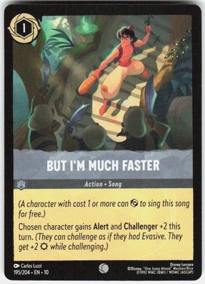 But I'm Much Faster 195/204 Whispers in the Well Disney Lorcana