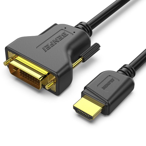 BENFEI Cavo da HDMI a DVI 1,8 m Bi direzionale DVI D 24+1 a HDMI Adattatore ad