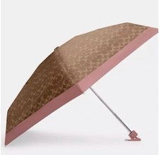 Brand New Coach umbrella, beige and pink