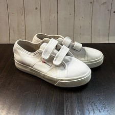 Superga Kids White Canvas Sneakers Kid 13.5