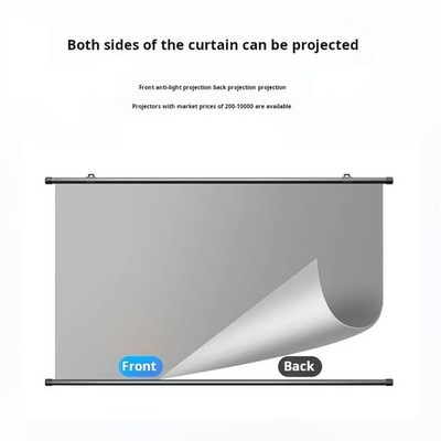 120 Inch Projector Screen Matte Spandex Fabric 16:9 Aspect Home Theater 3D Movie