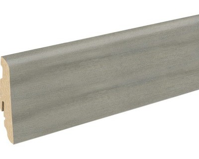 SKANDOR Sockelleiste MDF FU60L foliert Toscany pine grey 2400 x 58 x 19 mm