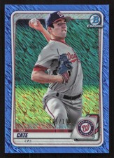 2020 Bowman Tim Cate Chrome Prospects Blue Shimmer Refractor #/150 #BCP-83