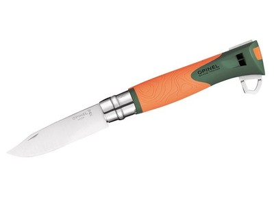 Opinel Messer Explore No. 12 Inox Taschenmesser Zeckenentferner Trillerpfeife