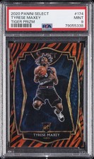 2020 PANINI SELECT TIGER PRIZM #174 TYRESE MAXEY PSA 9
