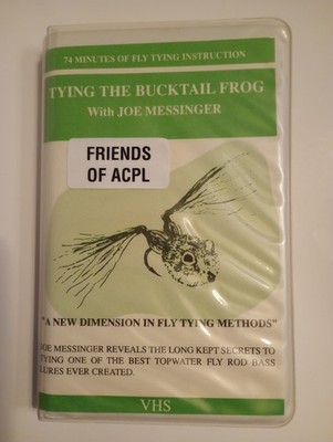 TYING THE BUCKTAIL FROG WITH JOE MESSINGER, VHS, MCMXC INTERNATIONAL TELEVISION 