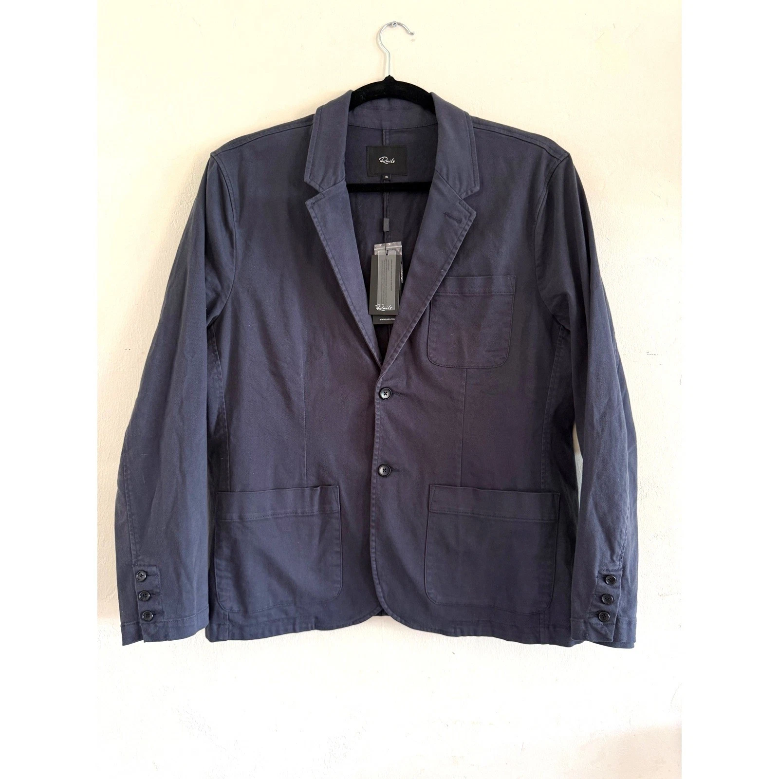 Rails Andre Rugged Navy Twill Blazer Mens XL RM-606A-946D-7493 NWT image 1