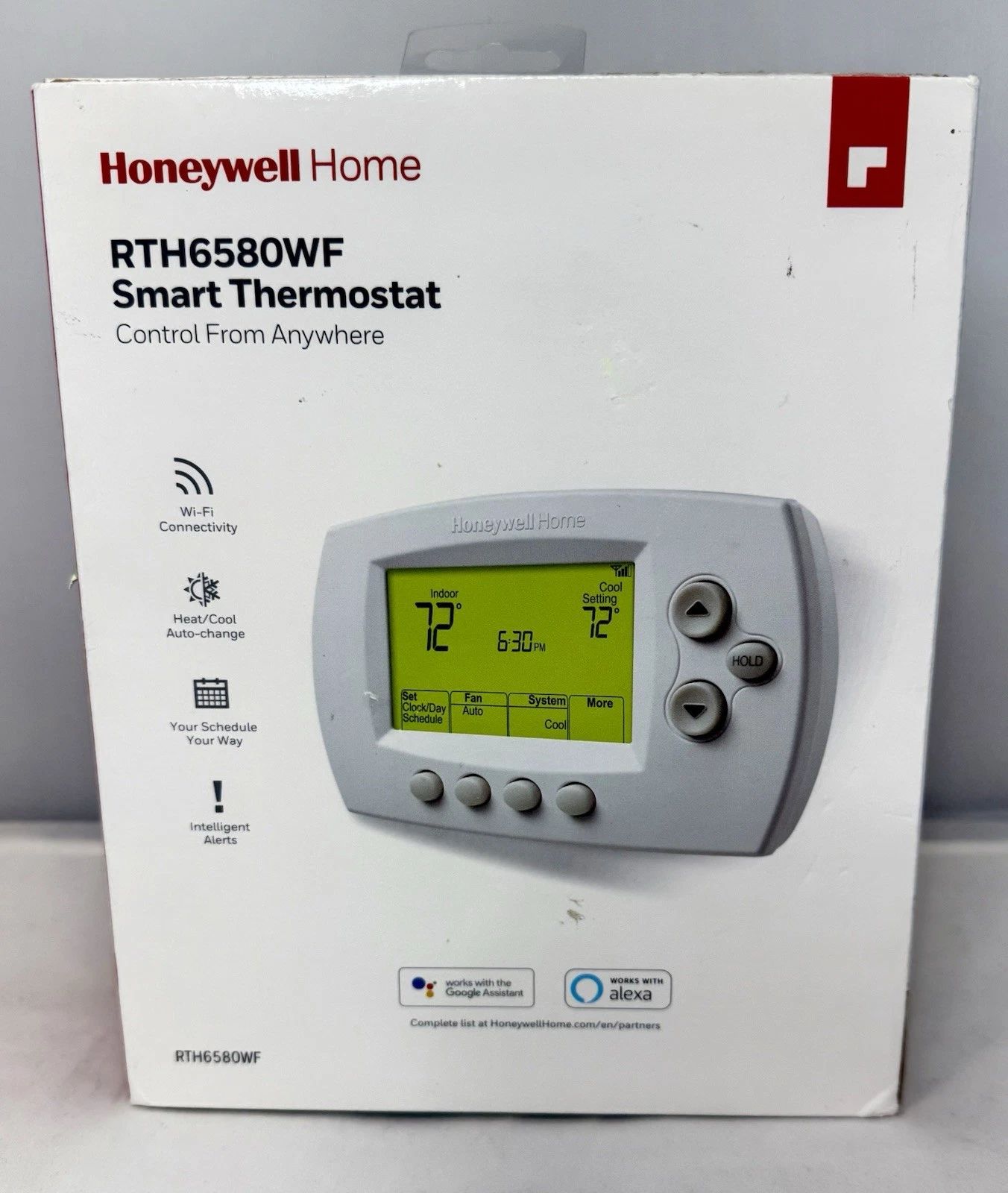 Honeywell RTH6580WF1001 WiFi Smart Thermostat 7-Day Programmable Open Box