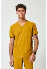 Cherokee PURSUIT Scrubs Men's 3-Pocket V-Neck Top IN651A BTTS Butterscotch