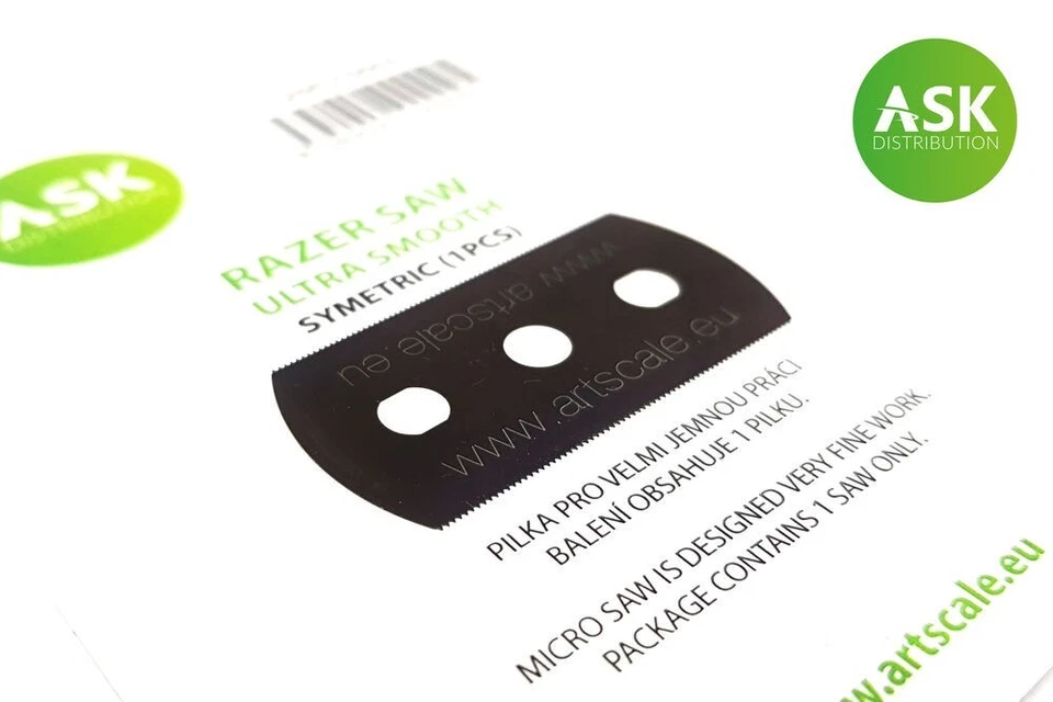 ASK Razor Saw - ultra smooth symmetric 70/70 teeth 1 pc. - Art Scale Kit 200-T00 - Photo 1/1