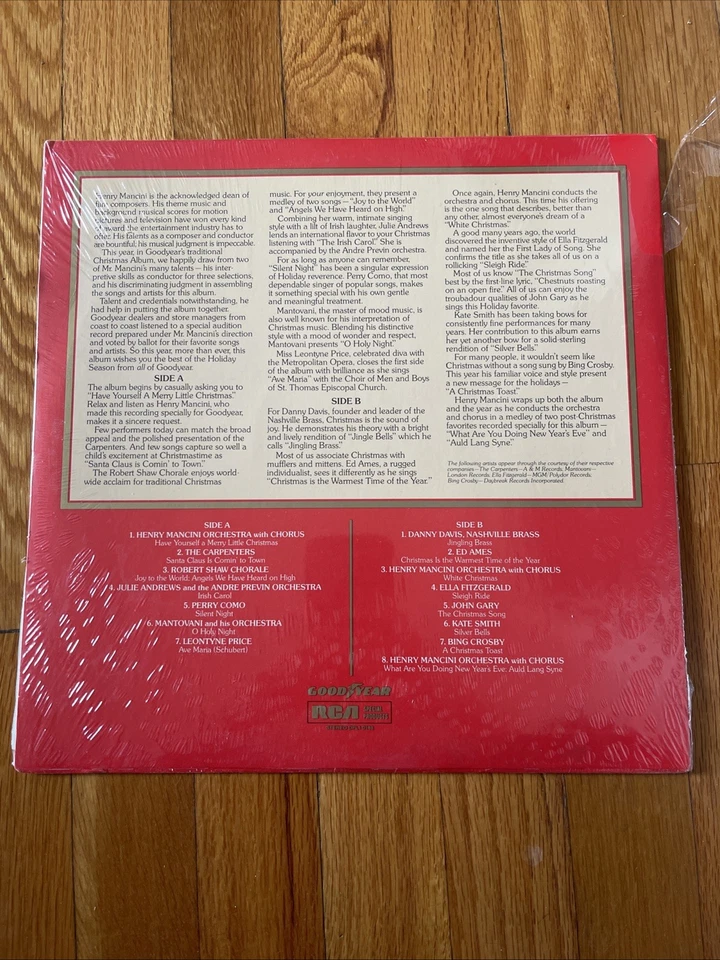 Henry Mancini Selects Great Songs of Christmas Vinyl LP NEW Foto 3 de 3