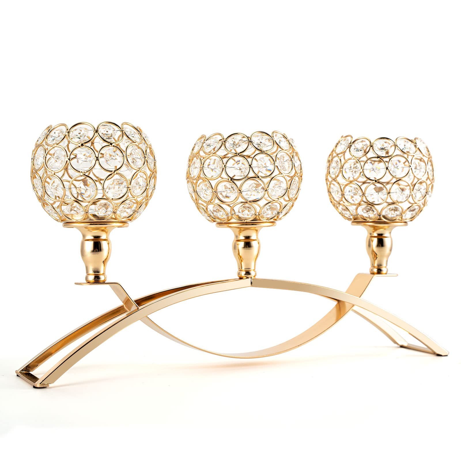 Decor Gold Candle Holders For Wedding,3-candle ...