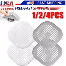 1/2pc Bathroom Drain Hair Catcher Stopper Plug Sink Strainer Filter Shower Cover