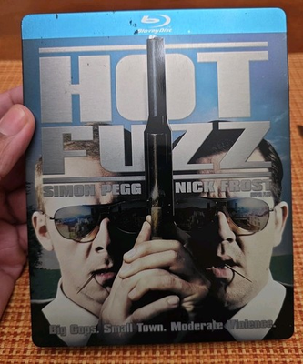 #ad Hot Fuzz Bluray Future Shop Exclusive Steelbook Simon Pegg OOP Mint Disc $39.99