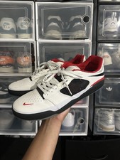Nike Ishod Wair SB Mens White/Black/Red Leath...