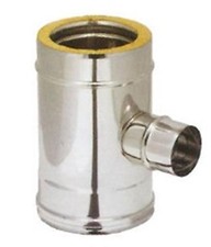 Ti doppia parete inox coibentato con lana di roccia ridotto a 80 mono parete