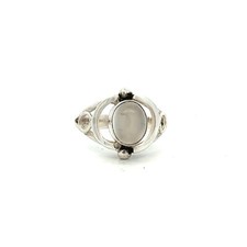 Sterling Silver Moonstone Ring Size 6.25