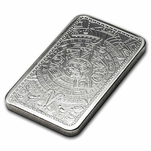 10 oz Silver Bar - Aztec - 第 5/5 張圖片