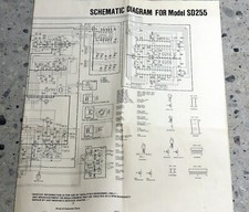 MARANTZ SD-255 Cassette deck original SERVICE schematic CIRCUIT DIAGRAM