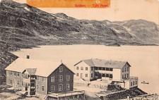 Valdres Norway Tyin Hotel Early 1900s Harbor Bay Aurdal Slidre Vtg Postcard A25