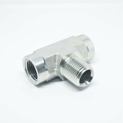 Steel 1/2 Npt Male to Female Branch Tee Pipe Fitting Fuel Air Oil Gas FasParts - Picture 4 of 6