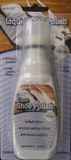 Allary White Shoe Polish High Gloss or Flat 2.53 oz, 1/Pk
