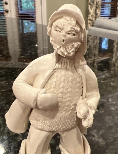 Fischerfigur Skulptur Elfriede Meindl Nova Scotia 1981 Keramik Handarbeit - Bild 5 von 13