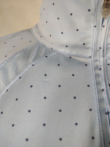 Ariat Tek Heat Series blue polka dot lightweight 1/4 zip performance top Medium - Picture 4 of 13