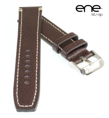 ene strap Büffelleder Uhrenarmband Modell Dallas mocca-WN 26 mm, wasserfest