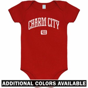 Charm City 410 Baltimore One Piece Orioles Baby Infant Creeper Romper Nb 24m Ebay