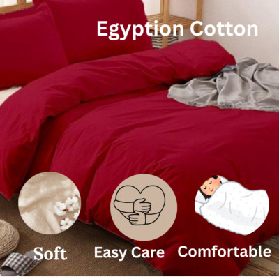 All Multi Colors Pure Egyptian Cotton  3PC Duvet Set  US-All Size  1000TC