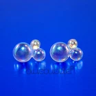 FUNKY BUBBLE EARRINGS CUTE SWEET WEDDING WISHES VINTAGE STYLE RETRO KITSCH GIFT