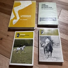 Lot of 4 Horse Lover's Equestrian Books Dressage Equitation Medical & More