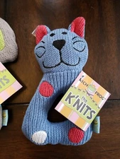 Rich Frog RING RATTLE FROG baby plush rattle toy NEW with tag Blue Cat