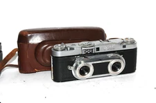 Wirgin Edixa Stereo 35mm Camera W/ Leather Case
