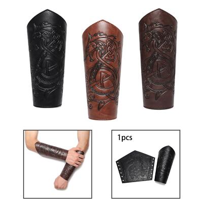 PU Leder Stulpe Armband breiter Arm Manschette Kostüm Requisiten Steampunk Erwachsene