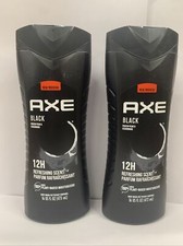 2-Pack Of Axe Black Frozen Pear  Cedarwood 12H Refreshing Scent Body Wash 16oz