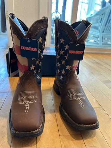 Durango 10" RD4414 Western Lady Rebel Pull On Leather Boots Women's Size 8M -NIB - Picture 6 of 19